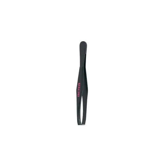 Beter Black Coated Steel Straight Tip Tweezers Jag Couture London - New York
