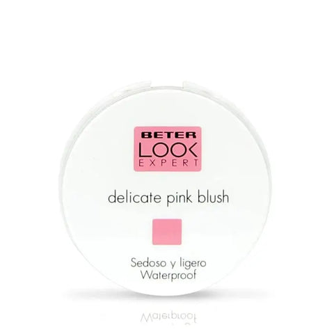 Jag Couture London New York Beter Blusher in Delicate Pink, a compact powder blush with a soft pink shade.