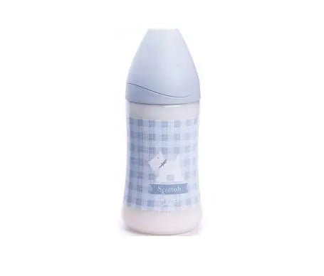 Blue Suavinex Phys bib for 0-6 months, 270ml baby feeding bib with adjustable straps by Jag Couture London New York