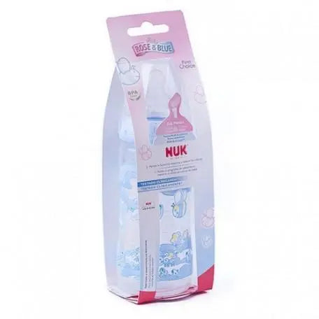 Biberon First Choice Blue Silicona 1 M 300ml Nuk Jag Couture London - New York