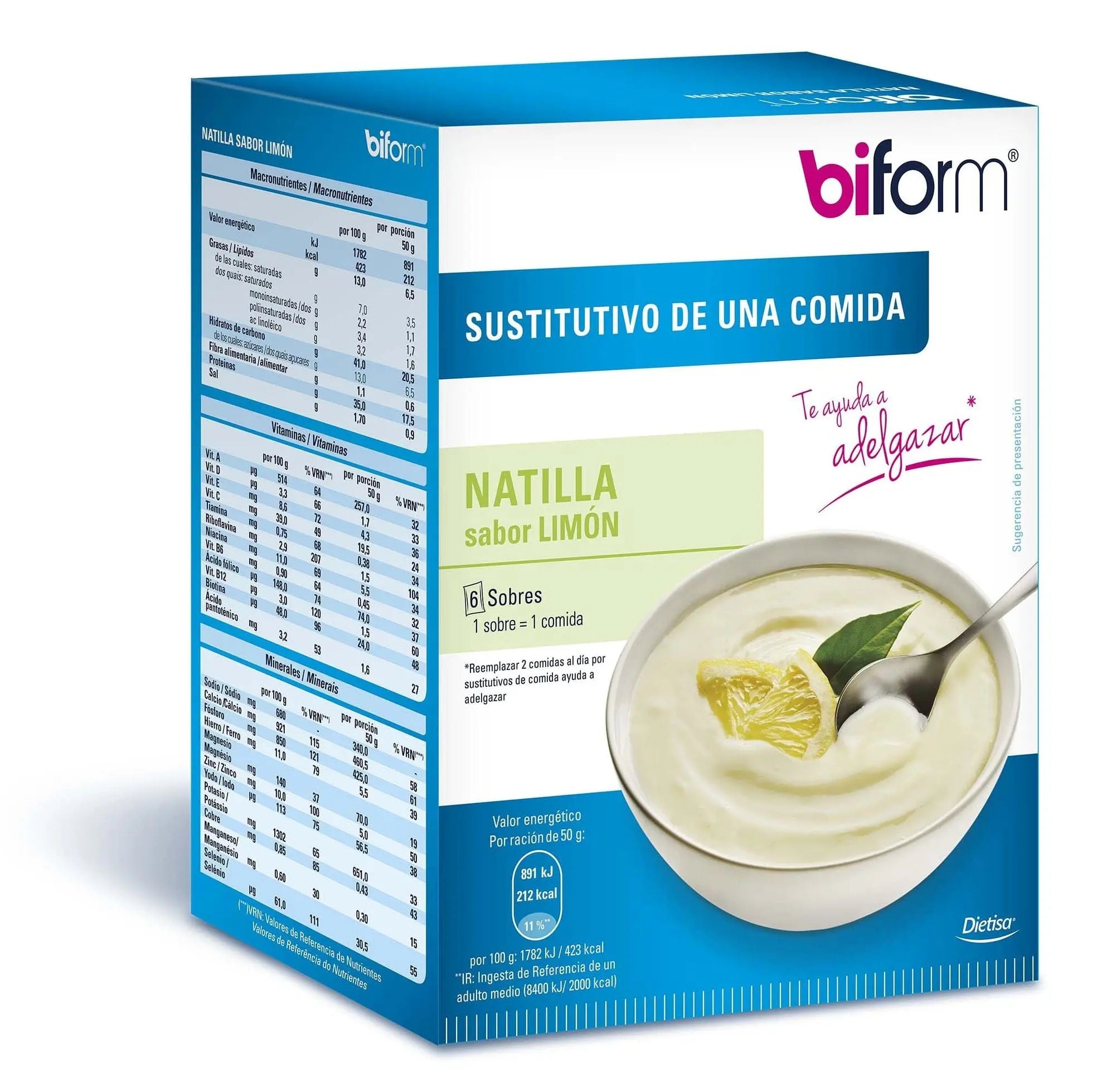 Jag Couture London - New York Biform Natillas Limon 6 Sobres