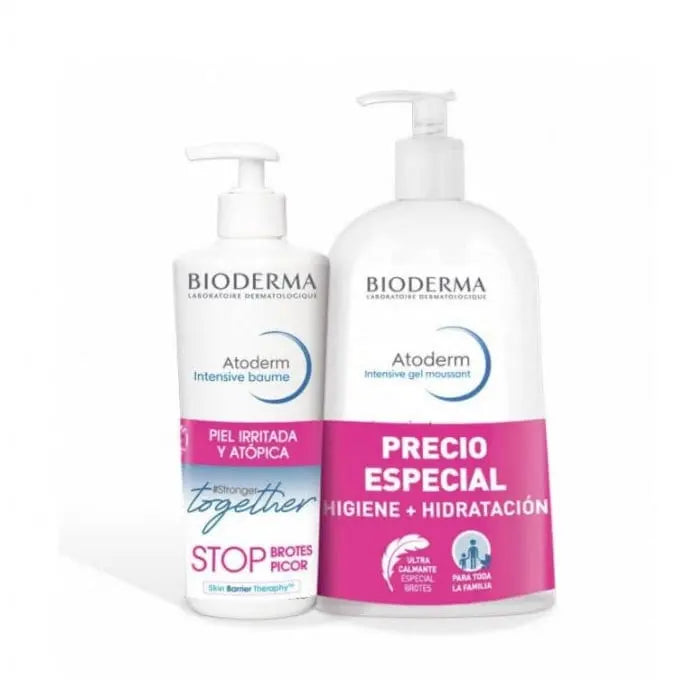Jag Couture London - New York Bioderma  Atoderm Intensive Baume 500ml+Atoderm Intensive Gel Moussant 1000ml Set 2  Pieces