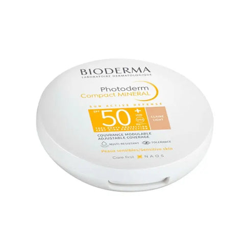 Bioderma Photoderm Max Compact Teinte Claire SPF 50+ in 10g with a light shade, compact makeup by Bioderma.