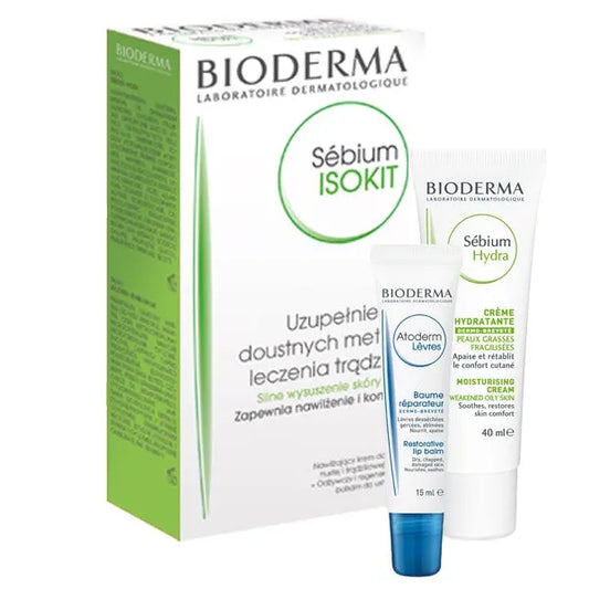 Bioderma Sebium Isokit Cream 40ml Lip Balm 15ml Jag Couture London - New York