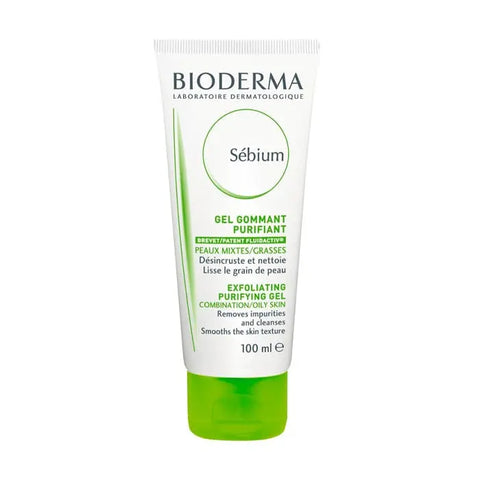 Bioderma Sebium Peeling-Gel 100ml, a gentle facial exfoliating gel from Jag Couture London New York.