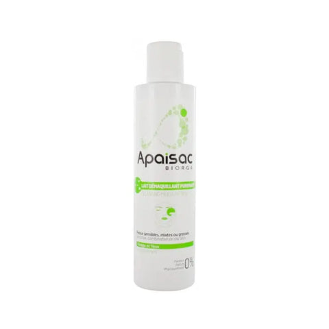 Biorga Apaisac face cleansing lotion in a 200ml bottle, designed for gentle skin cleansing, by Jag Couture London New York.