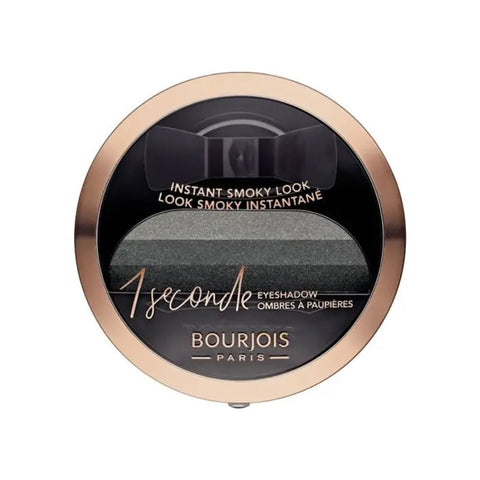 Bourjois 1 Seconde Eyeshadow in shade 001 Black On Track, 3g, featuring compact black eyeshadow from Jag Couture London - New York