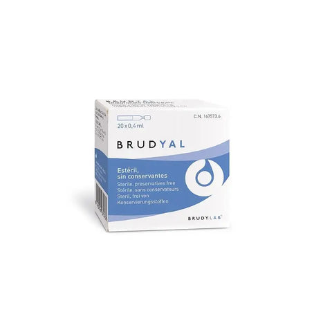Brudyal 20 single doses of 0.4ml by Jag Couture London New York, close-up of the sterile single-dose ampoules.