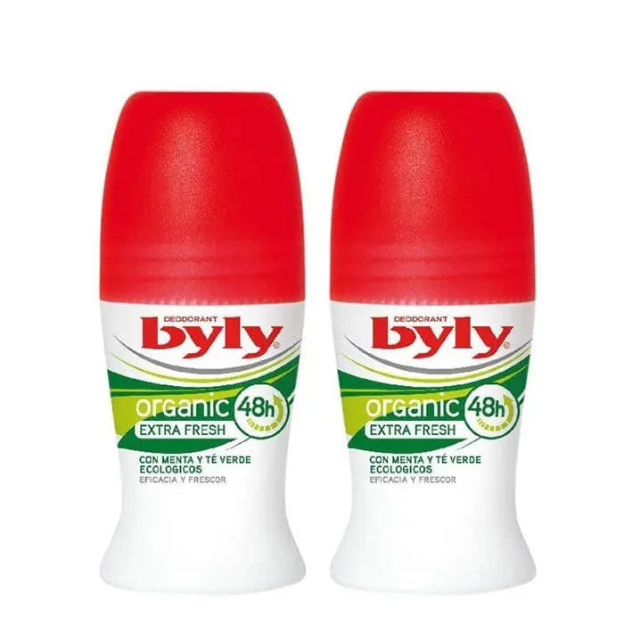 Jag Couture London - New York Byly Organic Extra Fresh Roll On Deodorant 2x50ml