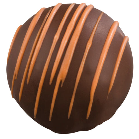 Dark chocolate Balder by Jag Couture London with orange-flavored dark ganache, 15.3g, shown in the image.