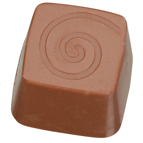 Jag Couture London milk chocolate Trufflino with vanilla truffle filling, 12.4g, shown in an elegant packaging.