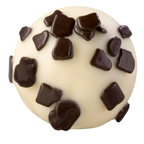 Frior white chocolate with tiramisu-flavored milk ganache, 14.6g, by Jag Couture London New York, displayed on a plain background.
