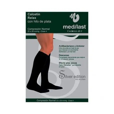 Calcetín Medilast Relax Con Silver Talla L Jag Couture London - New York