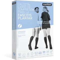 Jag Couture London - New York Calcetín Largo Fascitis Planta Negro Mediano Medilast