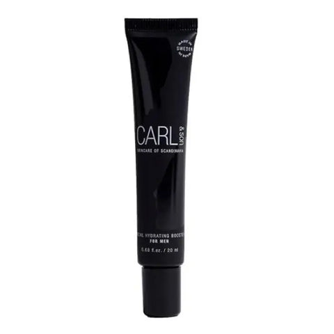 Carl & Son Facial Hydrating Booster 20ml by Jag Couture London New York, showing the clear bottle with pump dispenser.