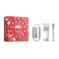 Carolina Herrera 212 Nyc Eau De Toilette Spray 100ml Set 3 Pieces Christmas 2023 Jag Couture London - New York