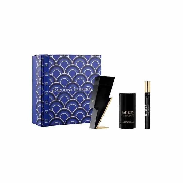 Jag Couture London - New York Carolina Herrera Bad Boy Eau De Toilette Spray 100ml Set 3 Pieces