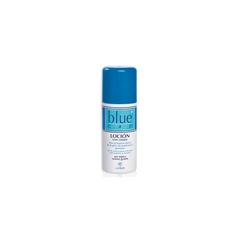 Jag Couture London blue cap lotion bottle, 100ml, with sleek design and label indicating Catalysis Blue Cap Lotion.