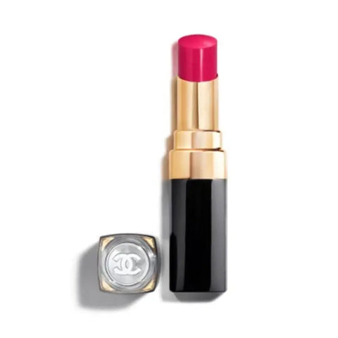 Chanel Rouge Coco Flash 122 Play lipstick in a sleek tube, showcased with vibrant shade and elegant packaging.