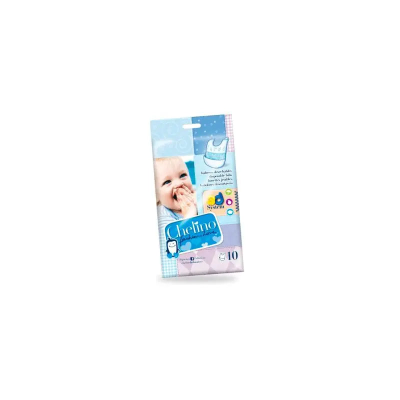 Chelino Disposable Bibs Fashion and Love 10 Units Jag Couture London - New York