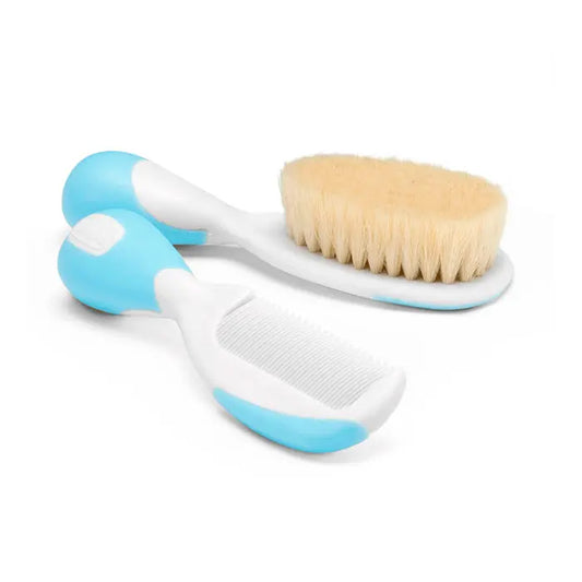 Chicco Blue Natural Hair Brush and Comb 1U Jag Couture London - New York