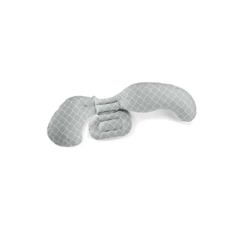 Chicco Boppy Total Body Pregnancy Pillow in Glacier color, designed for comfortable support during pregnancy, by Jag Couture London.