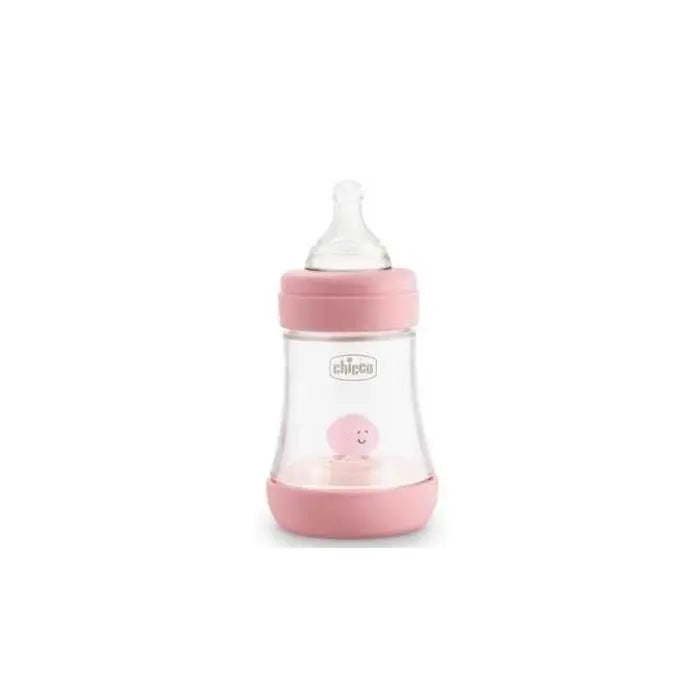 Chicco Bottle Perfect5 0M+150ml Pink Silicone Jag Couture London - New York
