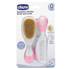 Jag Couture London - New York Chicco Brush and Comb Natural Hair Rose 0m+