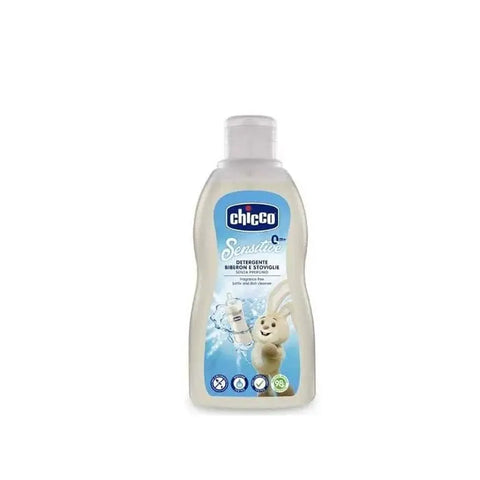 Chicco detergent bottles and crockery cleaner in 300ml bottle by Jag Couture London New York, with colorful packaging and label.