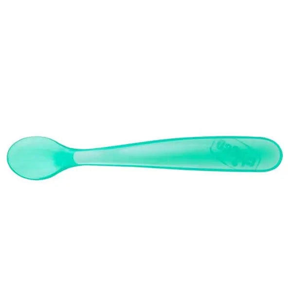 Jag Couture London - New York Chicco Duplo Soft Blue Silicone Spoon 6m+ 2 Units