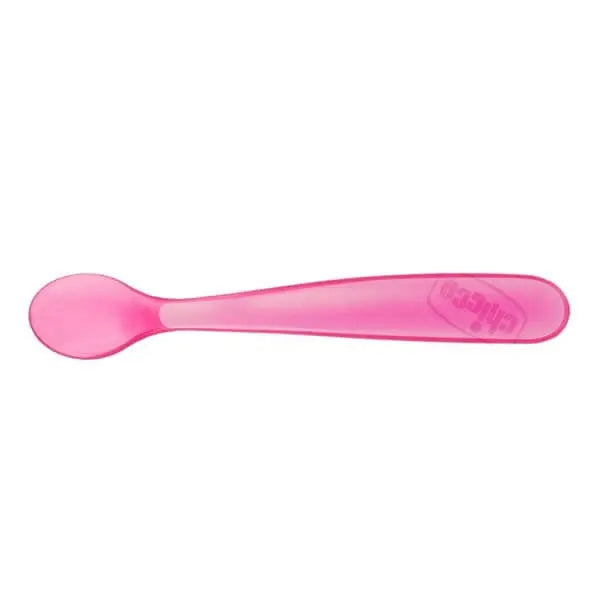 Jag Couture London - New York Chicco Duplo Soft Pink Silicone Spoon 6m+ 2 Units