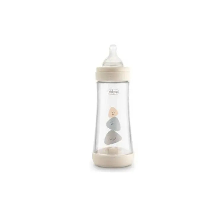 Chicco Perfect5 Bottle 4M+300ml Silicone Neutral Jag Couture London - New York