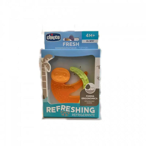 Chicco Refreshing Animales baby toy for 4 months and older, featuring colorful animal designs from Jag Couture London New York.