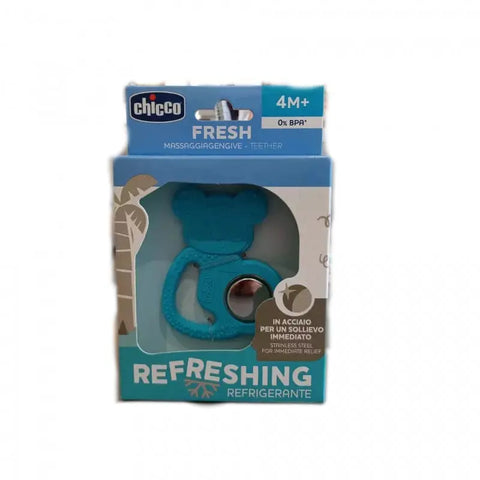 Chicco Refreshing Koala Teether for 4 months+ by Jag Couture London New York, featuring a colorful koala-shaped baby teether.