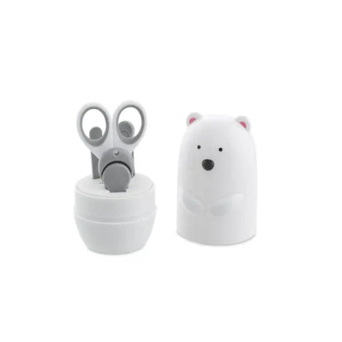 Chicco Oso Polar 4-piece manicure set by Jag Couture London featuring child-safe grooming tools with polar bear design