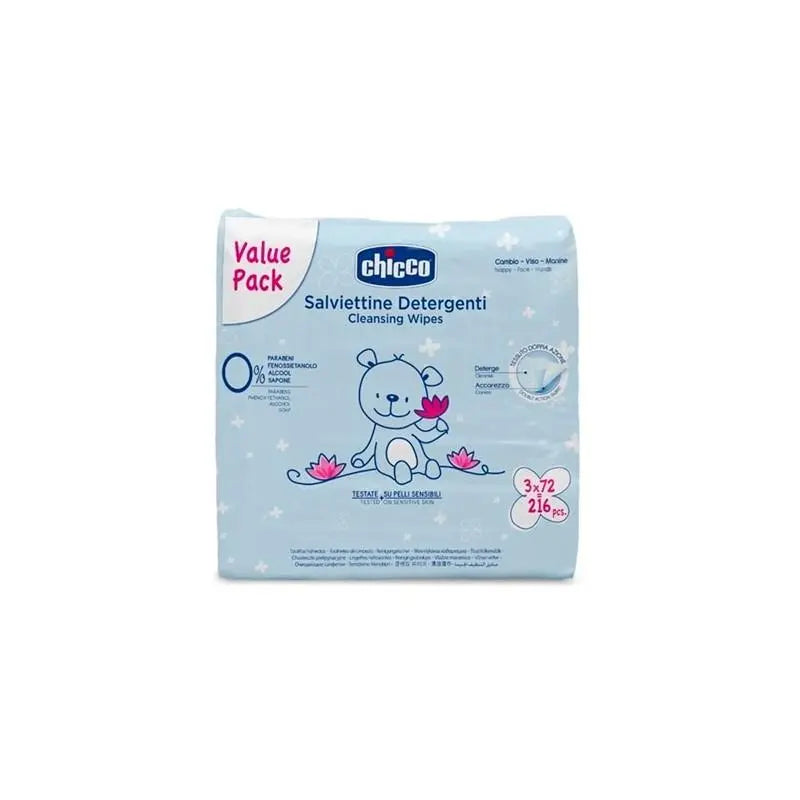Chicco Tripack 72uts Wipes Jag Couture London - New York