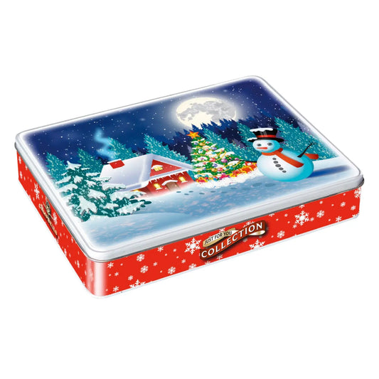 Jag Couture London - New York Christmas scene tin of assorted shortbread shapes - VAT FREE