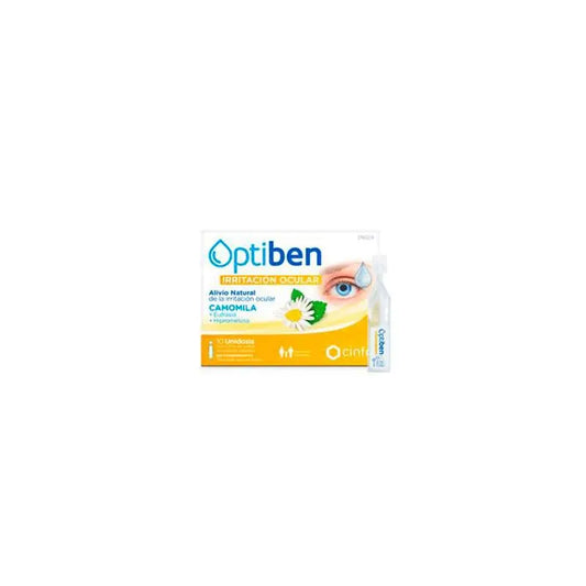 Cinfa Optiben For Irritated Eyes Eye Droplet 10 Ampoules Jag Couture London - New York