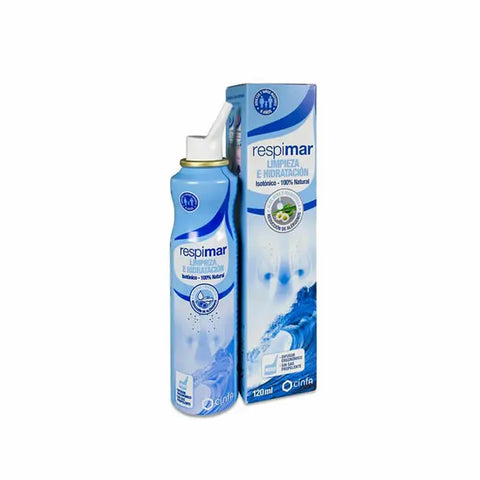 Cinfa Respimar cleansing and hydration facial mist in 120ml spray bottle, branded by Jag Couture London New York.