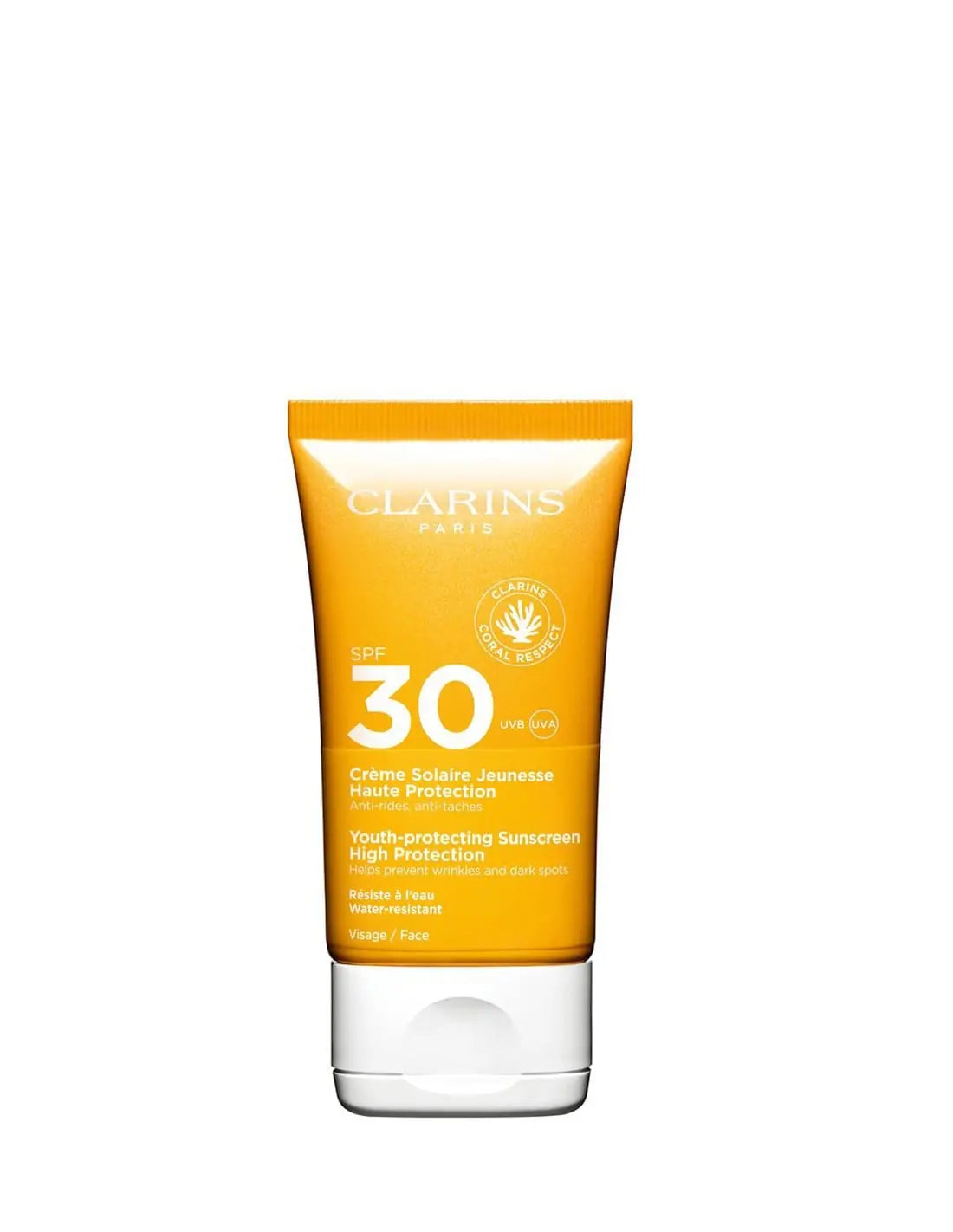 Jag Couture London - New York Clarins Crema Solar Alta Protección Uva - Uvb Spf 30 - Rostro 50ml