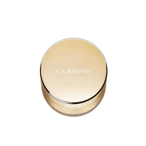 Clarins Ever Matte Loose Powder in shade 01 Universal Light, displayed in a clear container on a neutral background.