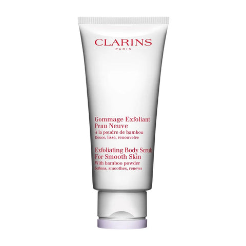 Clarins Gommage Exfoliante Cuerpo de 200ml en frasco, con textura suave y ingredientes naturales para una piel renovada