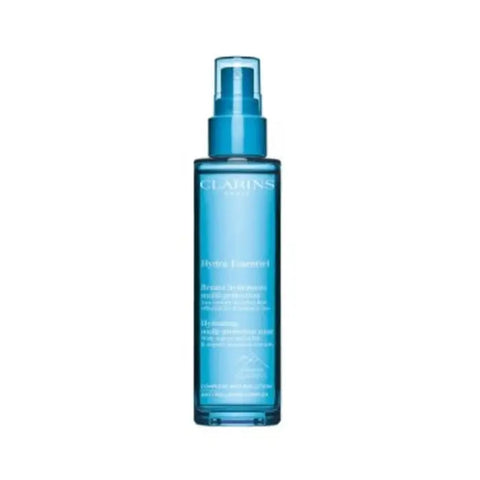 Clarins Hydra-Essentiel Hydrating Multi-Protection Mist 75ml, a refreshing facial spray with natural ingredients.