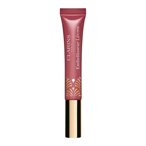 Clarins Instant Light Natural Lip Perfector in shade 17 Intense Maple, with glossy finish and neutral lip color, by Jag Couture London New York