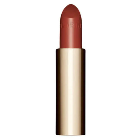 Clarins Joli Rouge Satin 737 Spicy Cinnamon lipstick refill in 3.5g with packaging, displayed on a neutral background.