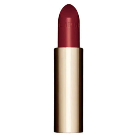Clarins Joli Rouge Satin 769 Burgundy Lily lipstick refill in a 3.5g compact, displayed with packaging.