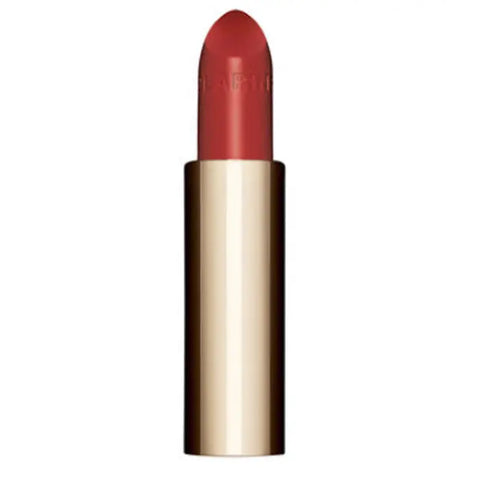 Clarins Joli Rouge Satin 771 Dahlia Red lipstick refill in 3.5g with sleek packaging, displayed on a neutral background.