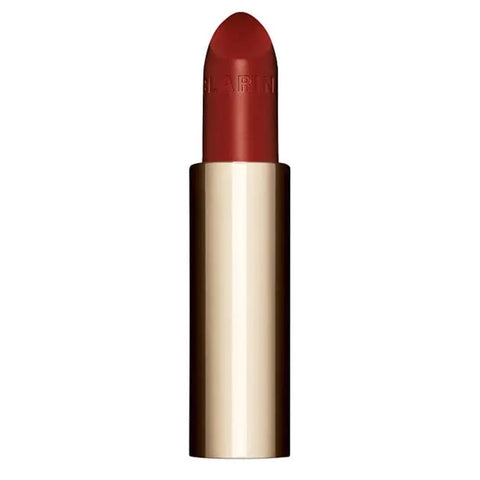 Clarins Joli Rouge Satin lipstick refill in shade 772 Red Hibiscus, 3.5g, shown in a sleek packaging with vibrant red color.