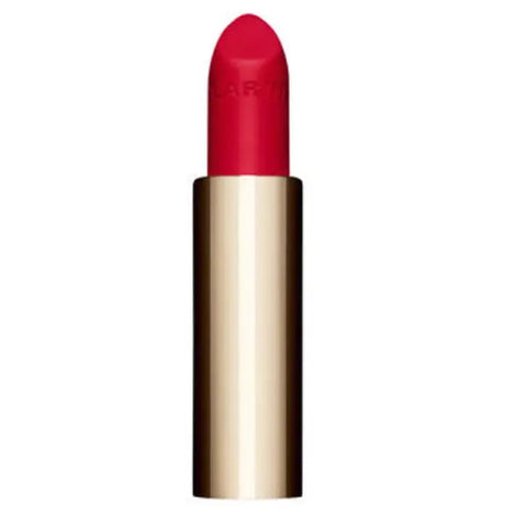 Clarins Joli Rouge Velvet La Recharge 760V Pink Cranberry lipstick in 3.5g with sleek packaging, displayed on a neutral background.