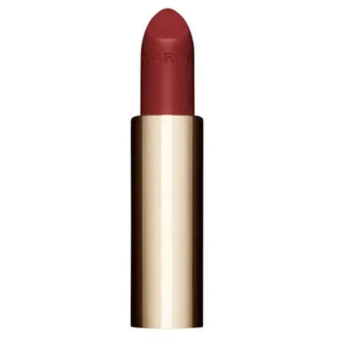 Clarins Joli Rouge Velvet La recharge lipstick in shade 781V Red Grape, 3.5g, with sleek packaging from Jag Couture London New York.